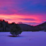 A Green Mountain Sunset