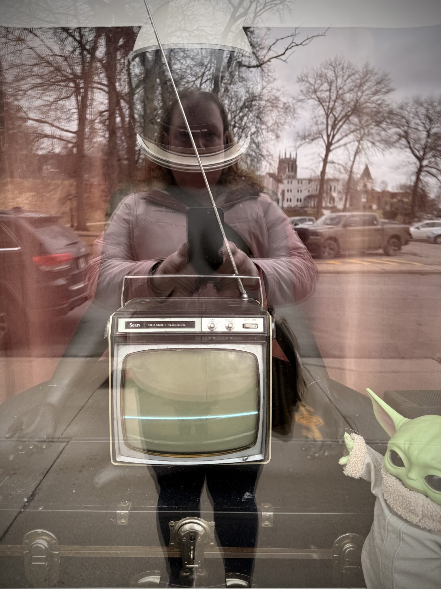 Vintage Television Window Display